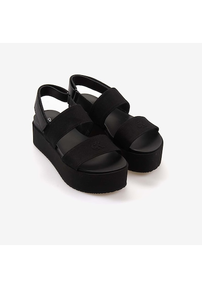 Calvin Klein Kadın Dolgu Topuk Sandalet Yw0yw01788 Siyah
