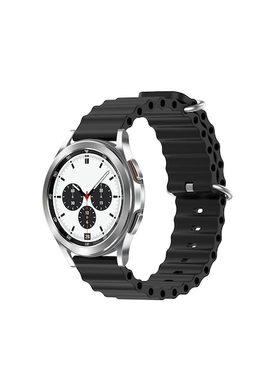Microsonic Samsung Uyumlu Gear S3 Classic Kordon Ocean Band Siyah