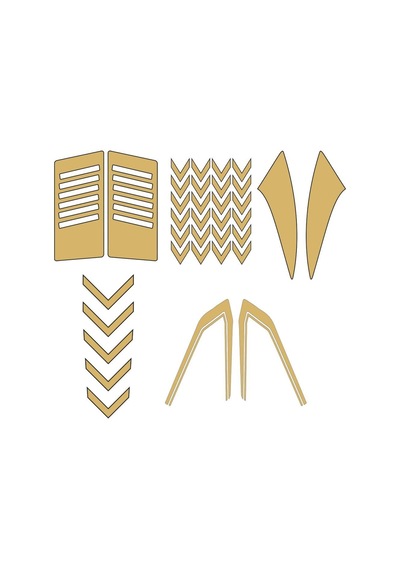 Cg Gold Sticker Ve Depo Şerit Seti