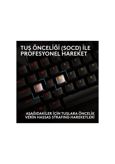 Logıtech G Pro X2 Rapid Tkl Kablolu Oyuncu Klavyesi Analog - Us Layout Siyah