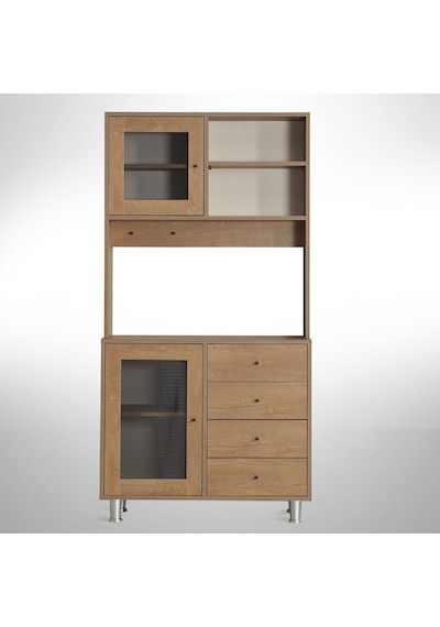Pasific Home Grano Kahve Köşesi Çok Amaçlı Kiler Dolabı, 96 cm, Koyu Meşe