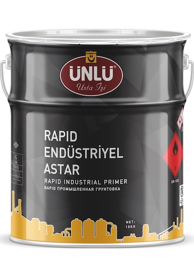 Ünlü Rapid Endüstriyel Astar Gri 0,70L
