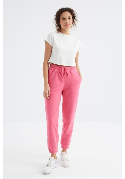Tommy Life Şeker Pembe Yüksek Bel Basic Bağcıklı Jogger Polar Kadın Eşofman Alt - 94622 Şeker Pembe Tommy Life Şeker Pembe Yüksek Bel Basic Bağcıklı Jogger Polar Kadın Eşofman Alt - 94622 Şeker Pembe