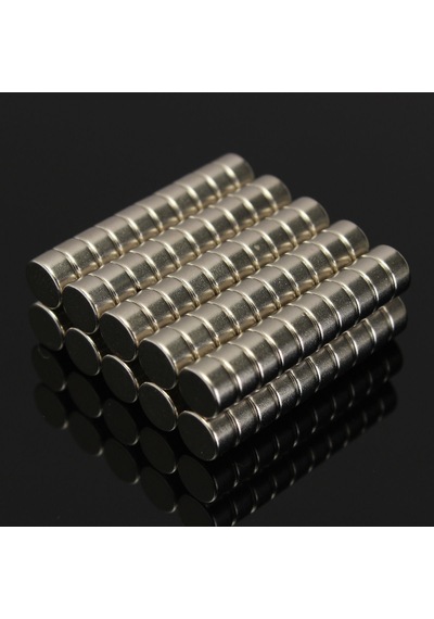 50 Adet 6Mm X 3Mm Yuvarlak Güçlü Neodyum Mıknatıs Magnet