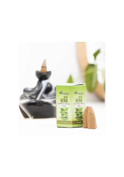 Aromatika Aloe Vera Geri Akışlı Şelale Tütsü