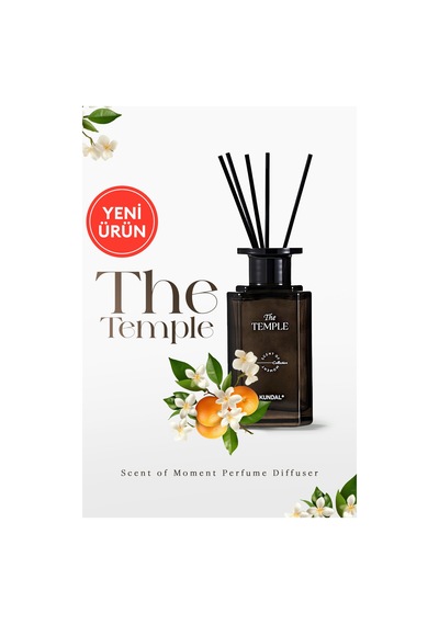 Şık Ve Dekoratif, Çubuklu Oda Kokusu - Difüzör Kundal Scent Of Moment Diffuser 200ml Temple Limon