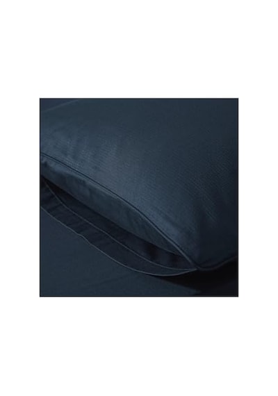 Yüzde Yüz Pamuk Percale Nevresim Seti 200x220 Cm Lacivert - Pure Serisi Ab Siyah Kedi