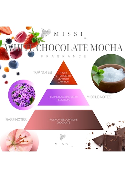 Missi Ahşap Fitilli Whıte Chocolate Mocha Vegan Mum