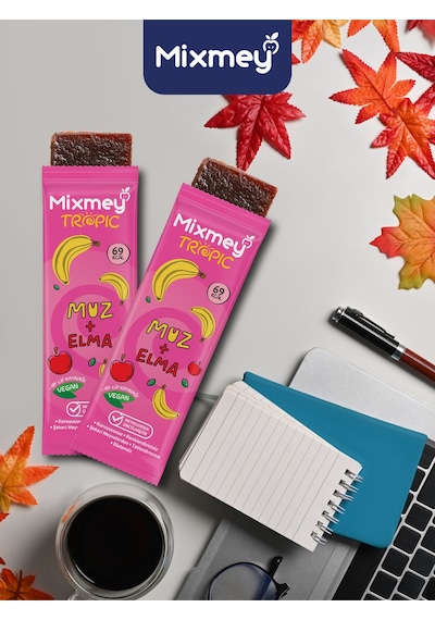 Muz Meyve Barı 18 Adet Atıştırmalıklar Vegan, Glutensiz, Koruyucusuz 20gr X 18 Adet