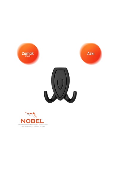 Zepli N Askı, Metal Vestiyer Askısı, 84 Gr, Dolap Ve Duvar Askılığı, Matsi Yah Si Yah Vidalı