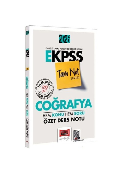 Yargı 2026 E-kpss Coğrafya Özet Ders Notu Tam Not Serisi