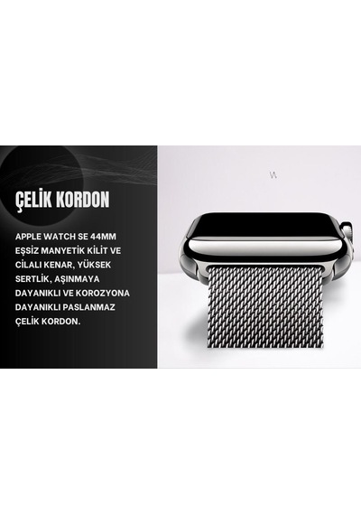 Apple Uyumlu  Watch Milano Seri 42,44,45,49mm, 1/2/3/4/5/6/se/7/8/ultra Metal Akıllı Saat Kordon Ve Kayışı Siyah