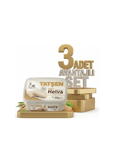 Tatşen Helva Sade 3x350 Gr