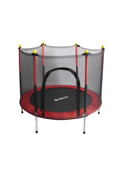 Delta Güvenlik Korumalı Fileli 140 Cm Özel Fermuar Güven Konforlu Çocuk Trampolini 55 İnç Trambolin Ktf 838
