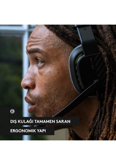 Logitech G Astro A10 Kablolu Oyuncu Kulaklığı, Xbox İle Uyumlu, Çevirmeli Sessiz Boom Mikrofon, 32 Mm Dinamik Sürücüler, Üstün Konfor İçin Kafa Bandı, Siyah