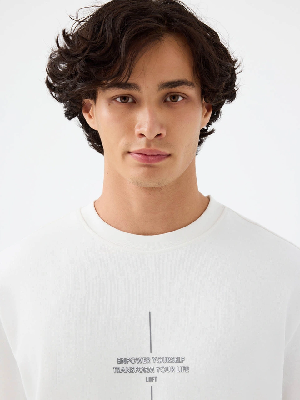Loft Regular Fit Beyaz Erkek Sweatshirt Lf2041080 Beyaz