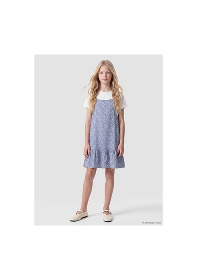 LC Waikiki Alıta Cıty Farkıyla Lcw Kids Mavi Oval Yaka Çiçek Desenli Kız Çocuk Elbise Mavi - 928242581 Mavi LC Waikiki Alıta Cıty Farkıyla Lcw Kids Mavi Oval Yaka Çiçek Desenli Kız Çocuk Elbise Mavi - 928242581 Mavi