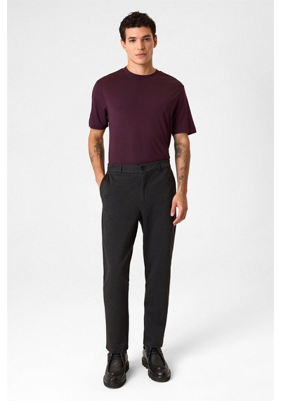 Back And Bond Regular Fit Diagonel Antrasit Jogger Pantolon Çok Renkli