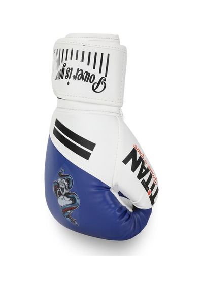 Titan Sport Mavi Beyaz Yılan Kurukafa Boks Eldiveni Çok Renkli