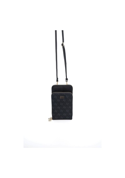 Silver Polo Sp1011 Kadın Telefon Çantası Monogram Siyah-siyah