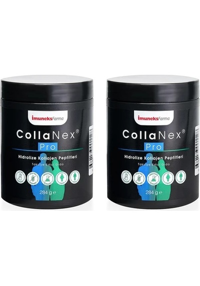 CollaNex® Pro Hidrolize Kollajen Peptitleri İçeren Takviye Edici Gıda 284 g x 2 Adet