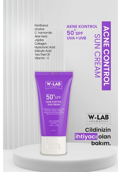 W-Lab Cosmetics Akne Kontrol Güneş Kremi 50 Ml