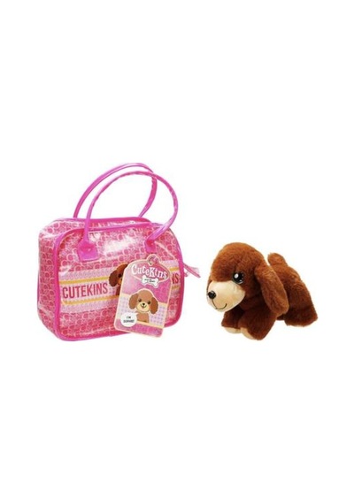 Sunman Oyuncak Cutekins Taşıma Çantalı Peluş Köpek Çok Rengi