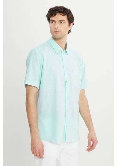 AC&Co / Altınyıldız Classics Erkek Mınt Comfort Fit Düğmeli Yaka %100 Pamuk Flamlı Kısa Kollu Casual Gömlek 4A2022200132MINL Mint AC&Co / Altınyıldız Classics Erkek Mınt Comfort Fit Düğmeli Yaka %100 Pamuk Flamlı Kısa Kollu Casual Gömlek 4A2022200132MINL Mint