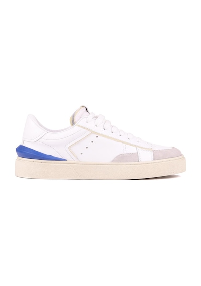Shoetyle - Beyaz Hakiki Deri Bağcıklı Erkek Sneaker 666-23-1253 Beyaz
