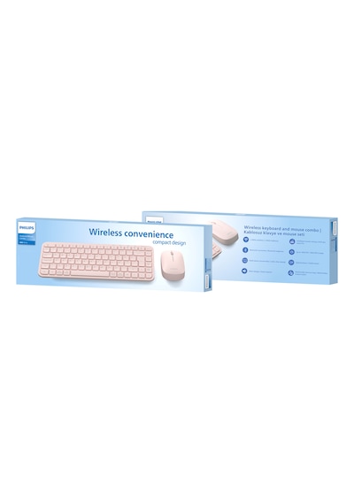 Philips SPT6338BT Bluetooth ve 2.4GHz Kablosuz Türkçe Q 85 Tuşlu Klavye Mouse Seti