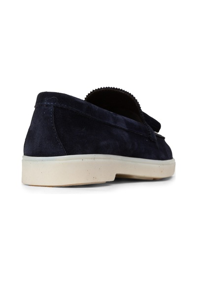 Deery Kadın Hakiki Süet Lacivert Püsküllü Loafer - 02040zlcvc01