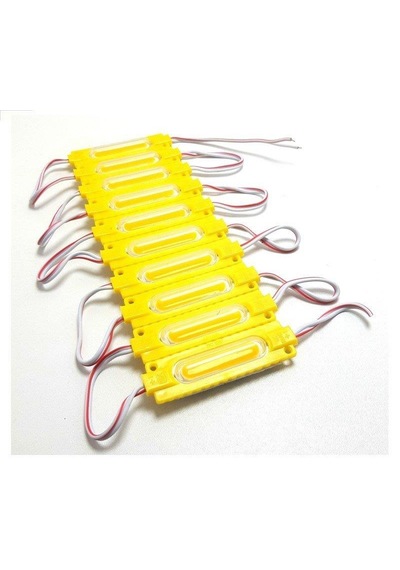 Ledwell Cob Ledli Mercekli Modül Led Sarı - 5Adet