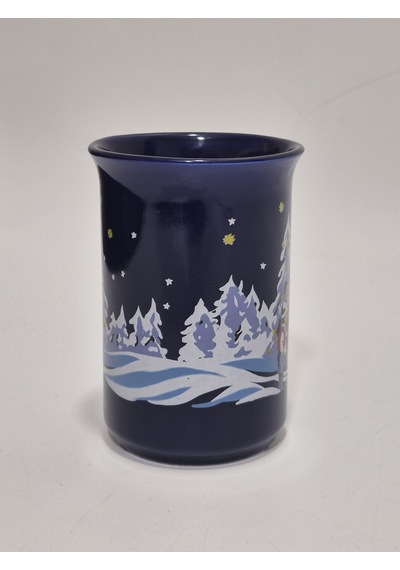 Vintage Kardan Adam Ve Çocuklar Temalı Porselen Kupa 10,5cm 001 Çok Renkli