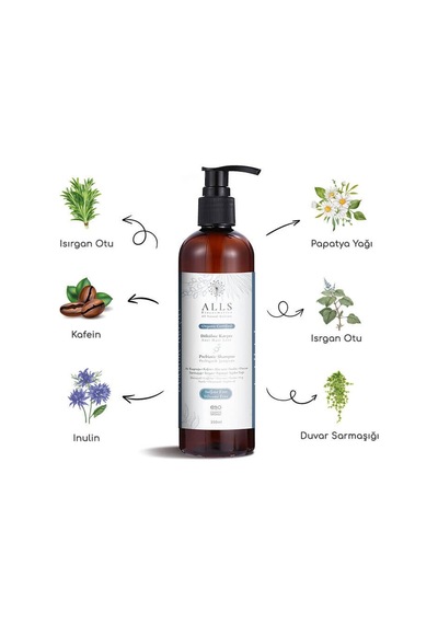 Alls Biocosmetics Organik Dökülme Karşıtı Prebiyotik Şampuan 350 ML