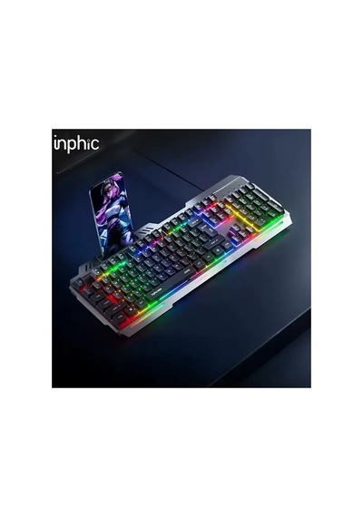 Inphic K2 Usb Kablolu Oyun Klavyesi 104-key Sessiz Oyun Klavyesi Bilgisayar Laptop İ - Karbul9477-1