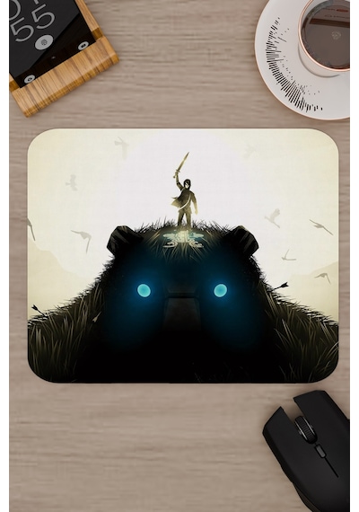 Shadow Of The Colossus Dikişli Kauçuk Oyuncu Mousepad V3 - 22x18 Gaming Mouse Pad