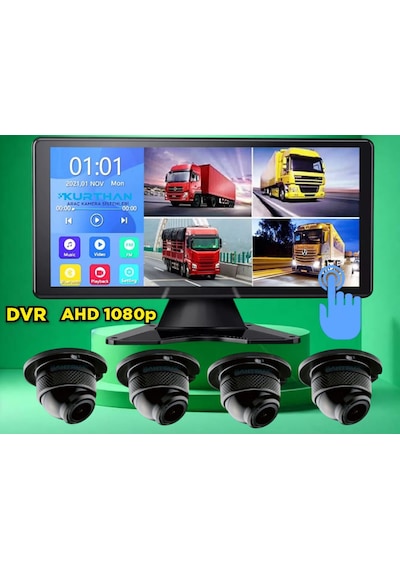 Dvr Dokunmatik Video Müzik 4 Ad 1080p Ahd 150'' Ultra Mini Kamera
