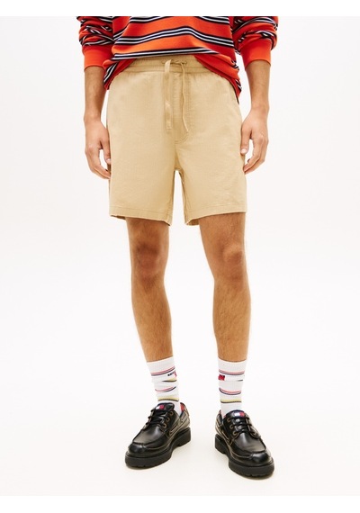 Tommy Hilfiger Tjm Lınen Blend Pull-on Short Erkek Bej Şort - Dm0dm22825