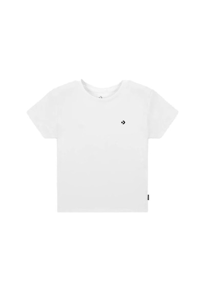 Converse Kadın T-shirt Cropped 10027252 Beyaz