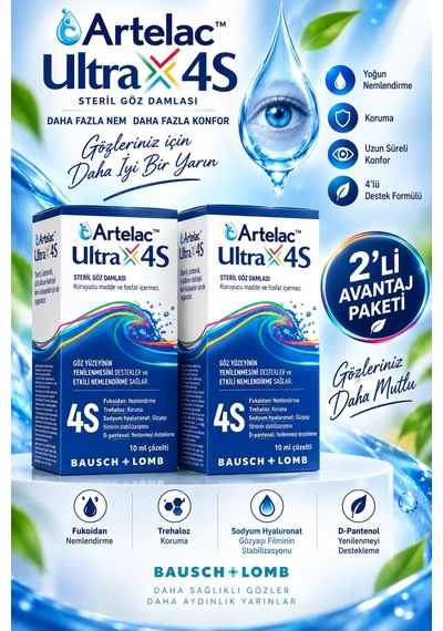 Artelac Ultra 4s Göz Damlası 10 Ml 2 Adet