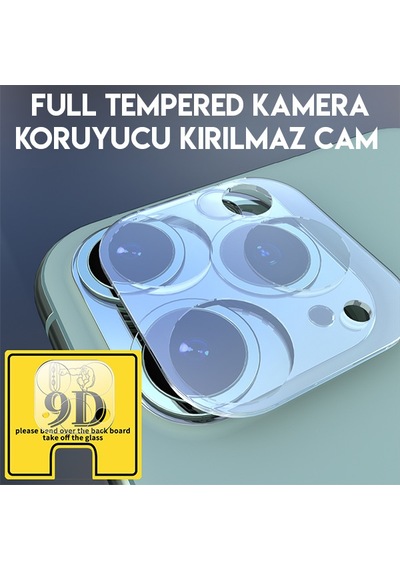 Apple Uyumlu iPhone 11 Pro 11 Pro Max Full Tempered Kamera Koruyucu Kırılmaz