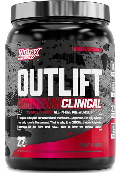 Nutrex Research Outlift Clinical Pump Preworkout With Creatine Eaa Amino Acid Complex 630 Gr Karışık