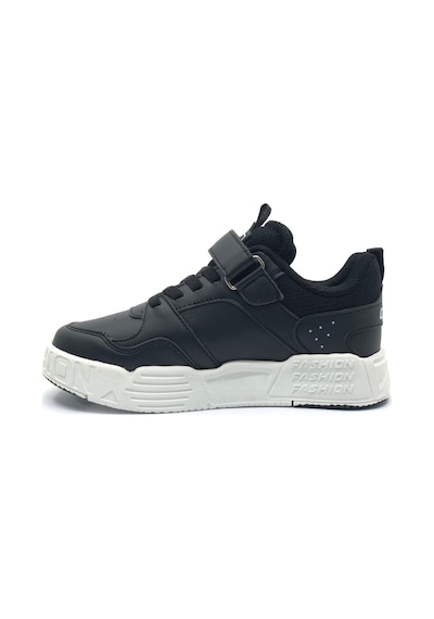 Cool Prax Sneaker Ortopedik Taban Unisex Çocuk Spor Ayakkabı SİYAH-BEYAZ