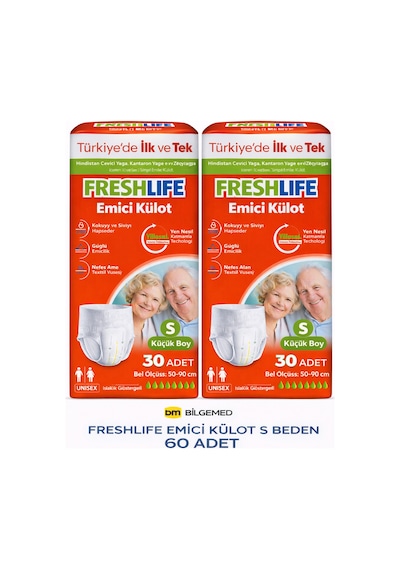 Freshlife Emici Külot S Beden 60 Adet 2 30 S