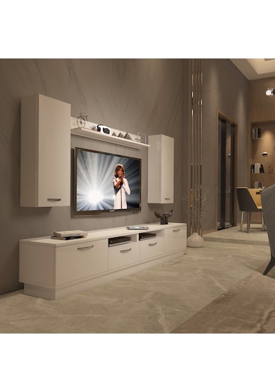 Decoraktiv Trendstyle 5220d Slm Tv Ünitesi Tv Sehpası Beyaz