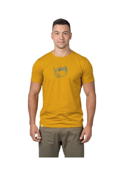 Hannah Ravi Baskılı Erkek T-shirt Sarı