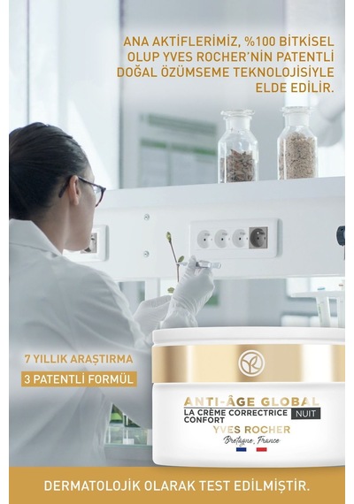 Yves Rocher Global Gençleştirici Yenileyici Gece Kremi-50 ML