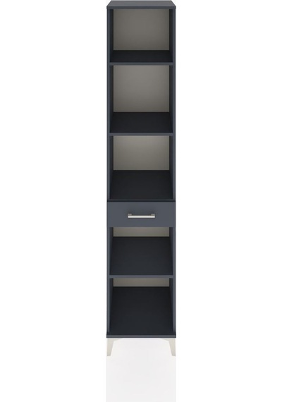 Hyperion Dolap 4 Raflı Tek Çekmeceli 44x44x221 Antrasit-antrasit Antrasit