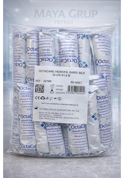 Hidrofil Sargı Bezi 10 Cm X 1,5 M 50'li Paket + Cleansmart Yara Temizleme Spreyi Seti 500 Ml
