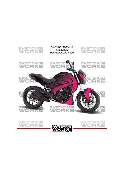 Bajaj Dominar 250-400 Uyumlu Kaplama Sticker Çift Renk Motor Kaplama Modeli Hazır Kit Yüksek Kalite 19804785